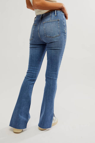 Free People - Calça Jeans Bootcut Level Up