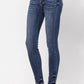 Judy Blue - Mid Rise Classic Skinny Jeans Medium Wash
