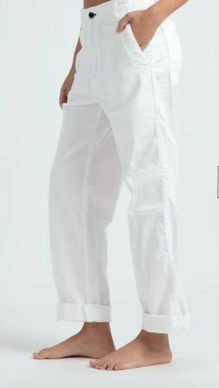 Askk Ny - Calça Chino Relaxada de Cintura Baixa