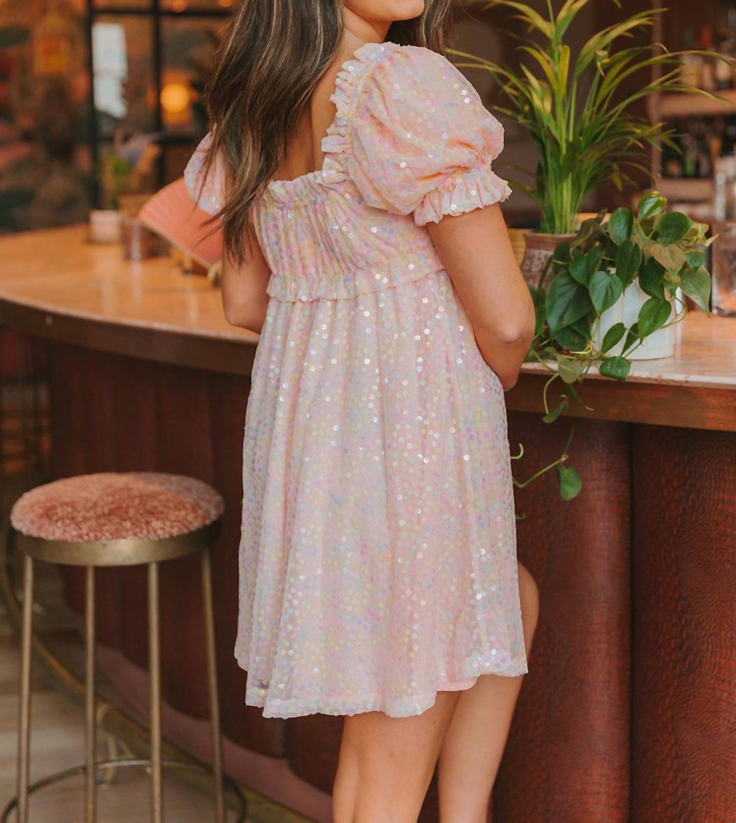 Buddylove - Jac Puff Sleeve Short Dress