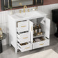 Bathroom Vanity With Sink, Soft Closing Doors & Drawers