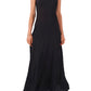 Vince Camuto Paneled Maxi Tank Dress in Rich Black, Size X-Large Regular