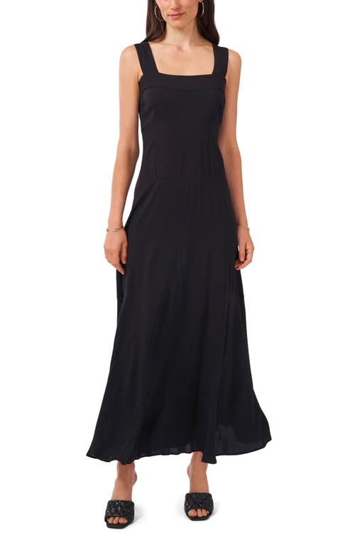 Vince Camuto Paneled Maxi Tank Dress in Rich Black, Size X-Large Regular