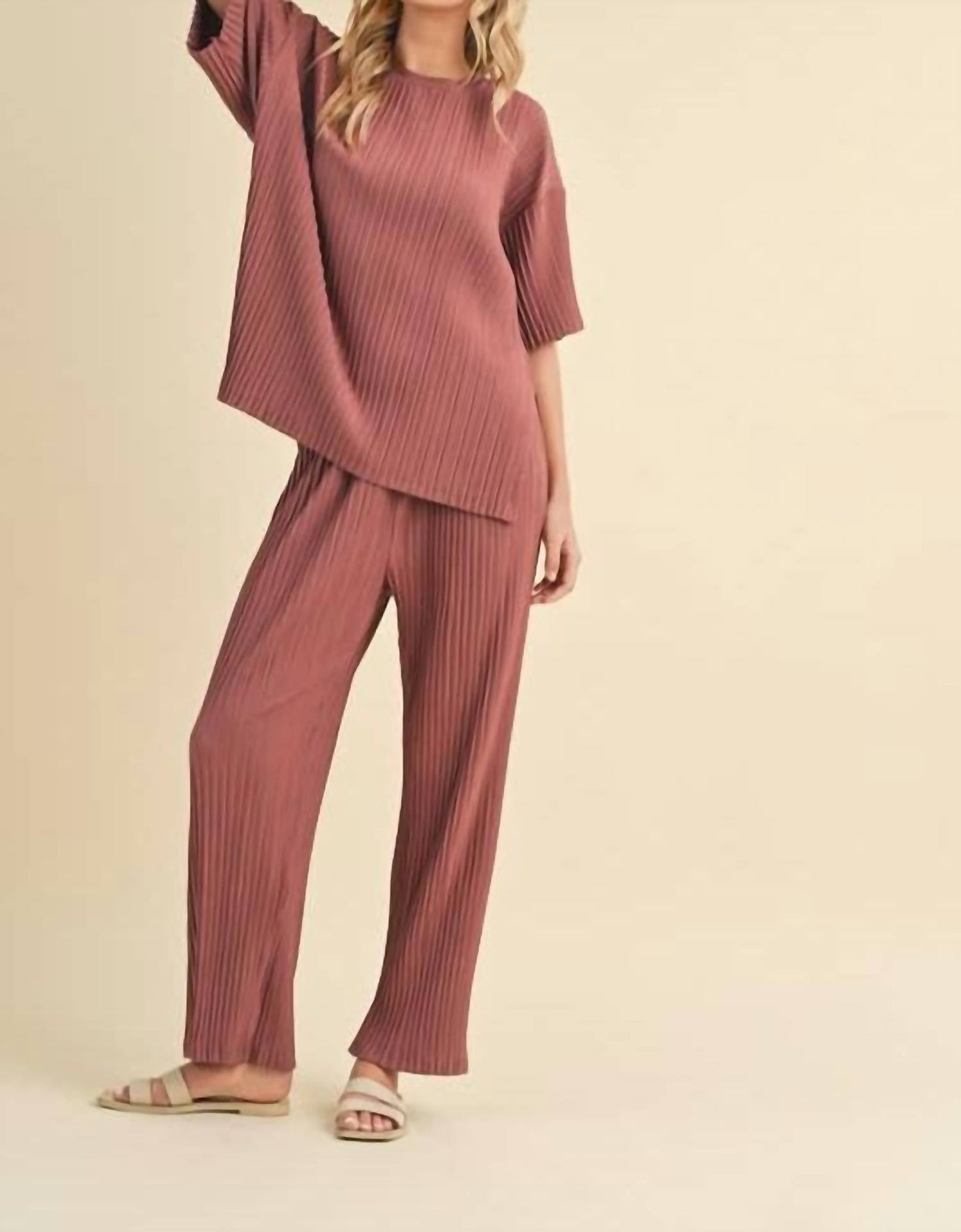 Wishlist - Pleated Short Sleeve Top