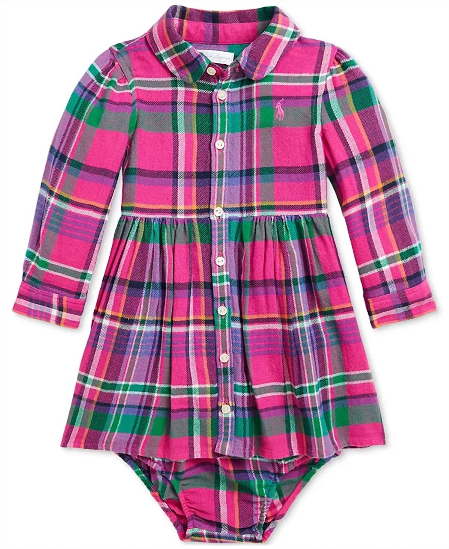 Polo Ralph Lauren - Baby Girls Cotton Plaid Twill Dress