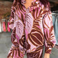 Fate - Tropical Print Satin Top