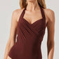 Astr - Dyanna Crossover Halter Bodysuit