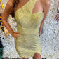 Vienna Prom - Beaded High Slit Cocktail Dress