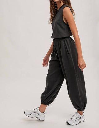 Bluivy - Drawstring Waist Jumpsuit