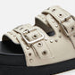 Steve Madden - Women's Malek Grommets Leather Sandals