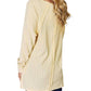 Basic Bae - Chic Ribbed Round Neck Slit Tee