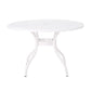 Tranquilius Outdoor Round Dining Table with Lattice Tabletop