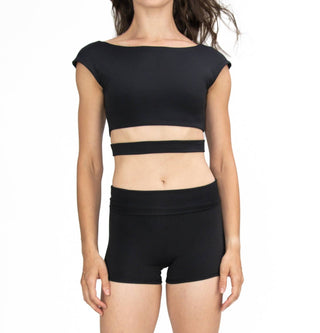 Body Wrappers - Shorts de dança de poliéster reciclado