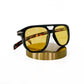 Pretty Simple - Women's Goldie Double Bridge Aviator Sunglasses