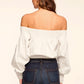 Ramy Brook - Lillian Poplin Off Shoulder Top