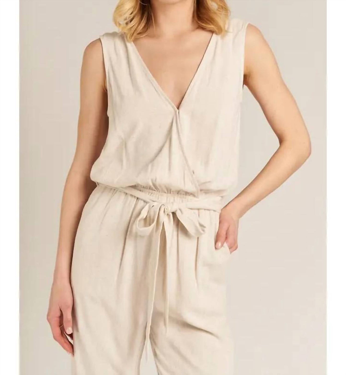 En Creme - Fae Belted Jumpsuit