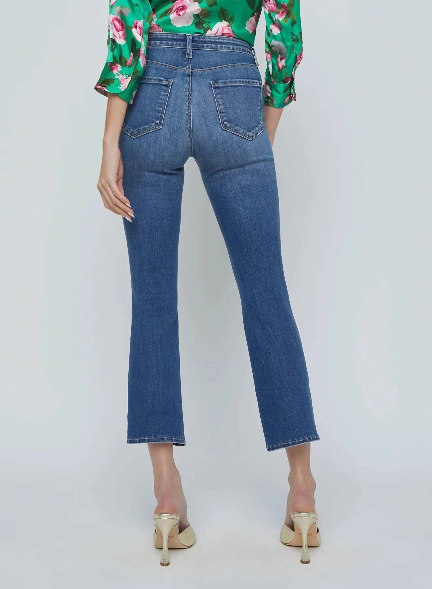 L'Agence - Tati High Rise Micro Boot Jean