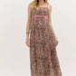 Entro - Leopard Sundress With Ric Rac Trim