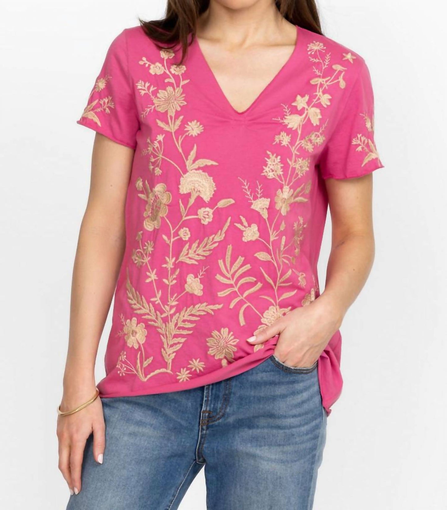 Johnny Was - Marseille Pleast Front Tee