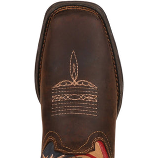 Botas Durango - Bota feminina Lady Rebel Patriotic com solado de bandeira
