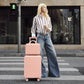 2-Piece ABS Spinner Wheel Luggage Set with Combination Lock