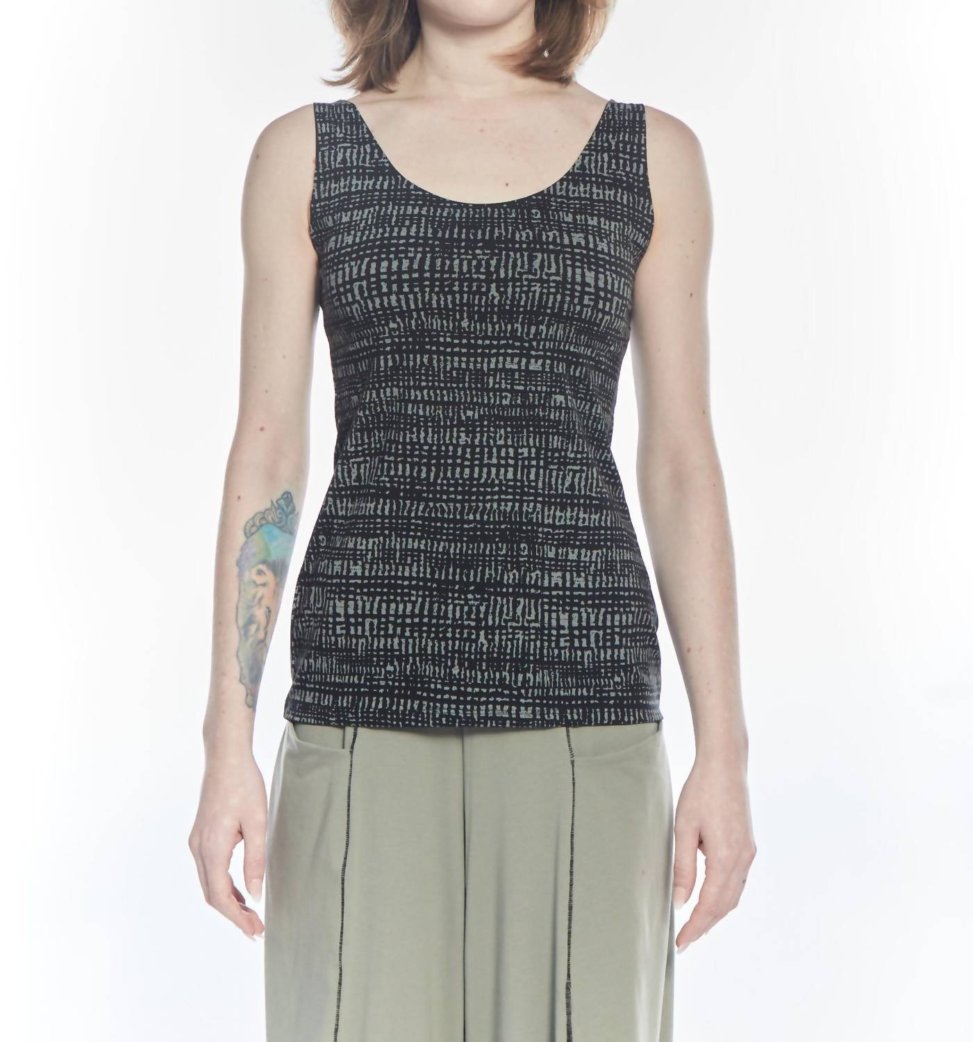 Matthildur - Patterned Sleeveless Tank Top