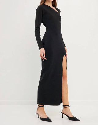 2.7 August Apparel - Cut Out Long Sleeve Maxi