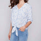 Charlie B - Button And Knot Long Sleeve Shirt