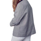 &Merci - Contrast Lapel Collar Houndstooth Blazer