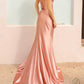 Nox Anabel - Satin Corset Cowl Neckline Maxi Dress