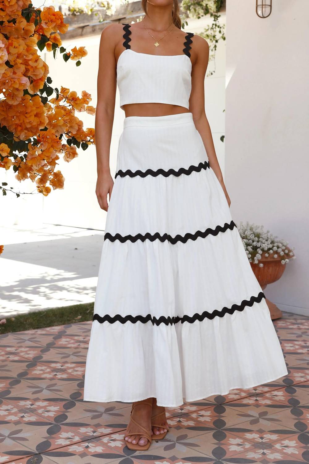 Anna-Kaci - Montecito Top And Maxi Skirt Set