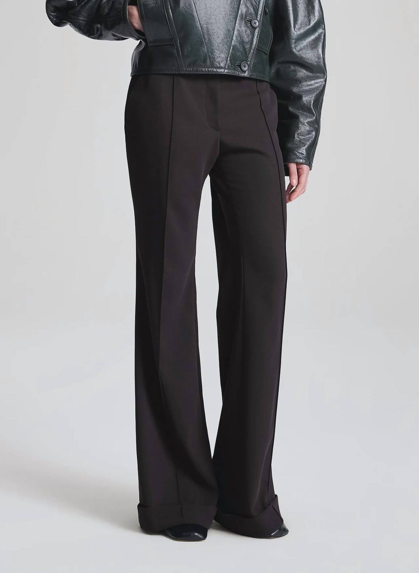A.L.C. - Tailored Pin Tuck Crease Trousers