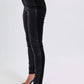 Judy Blue - Faux Leather & Denim Skinny Jeans