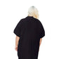 On The Plus Side - Crinkle Cotton Short Sleeve Collar Button Up Tunic - Plus