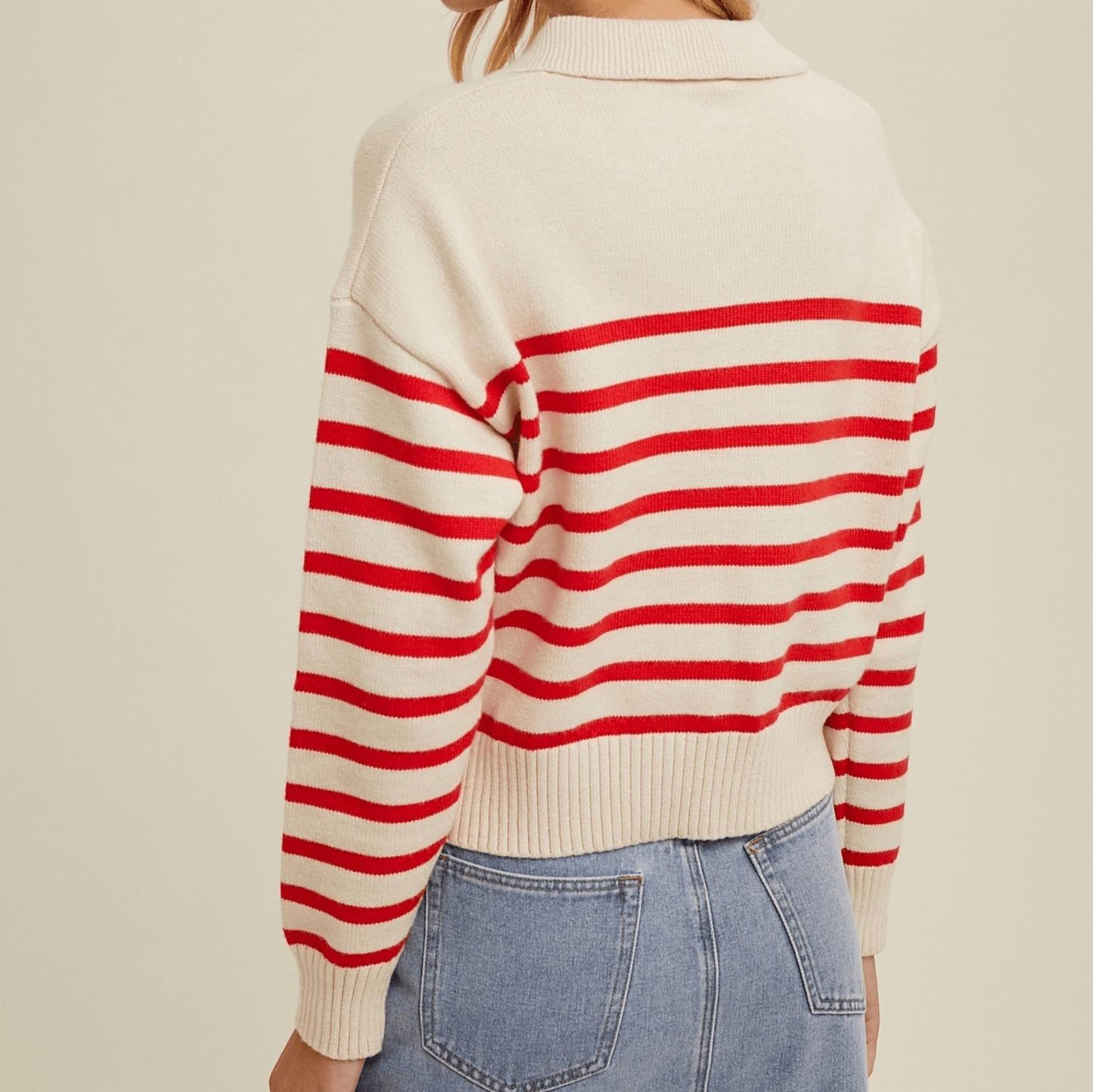 Wishlist - Cropped Collared Sweater