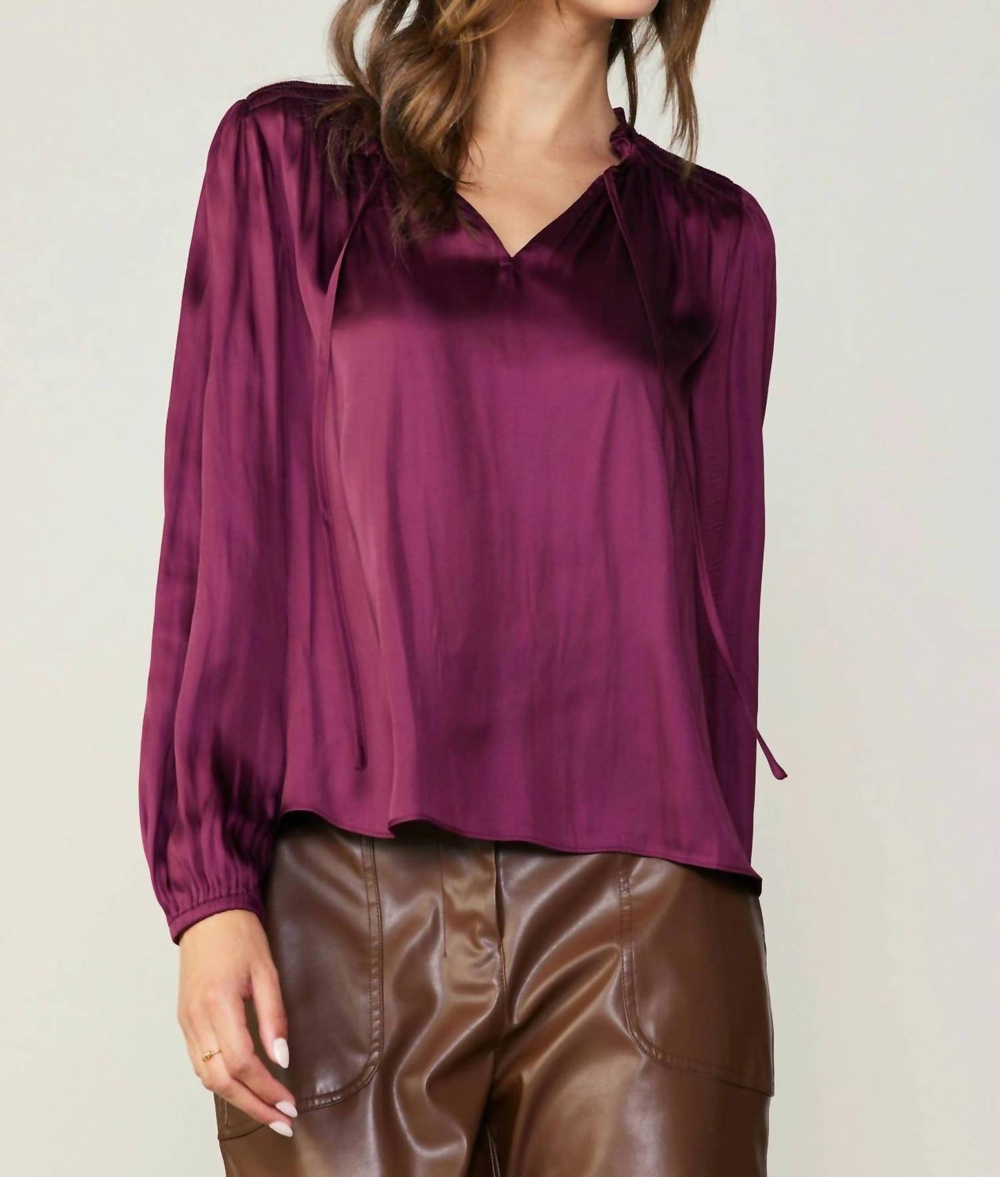 Current Air - Smocked Yoke Blouse