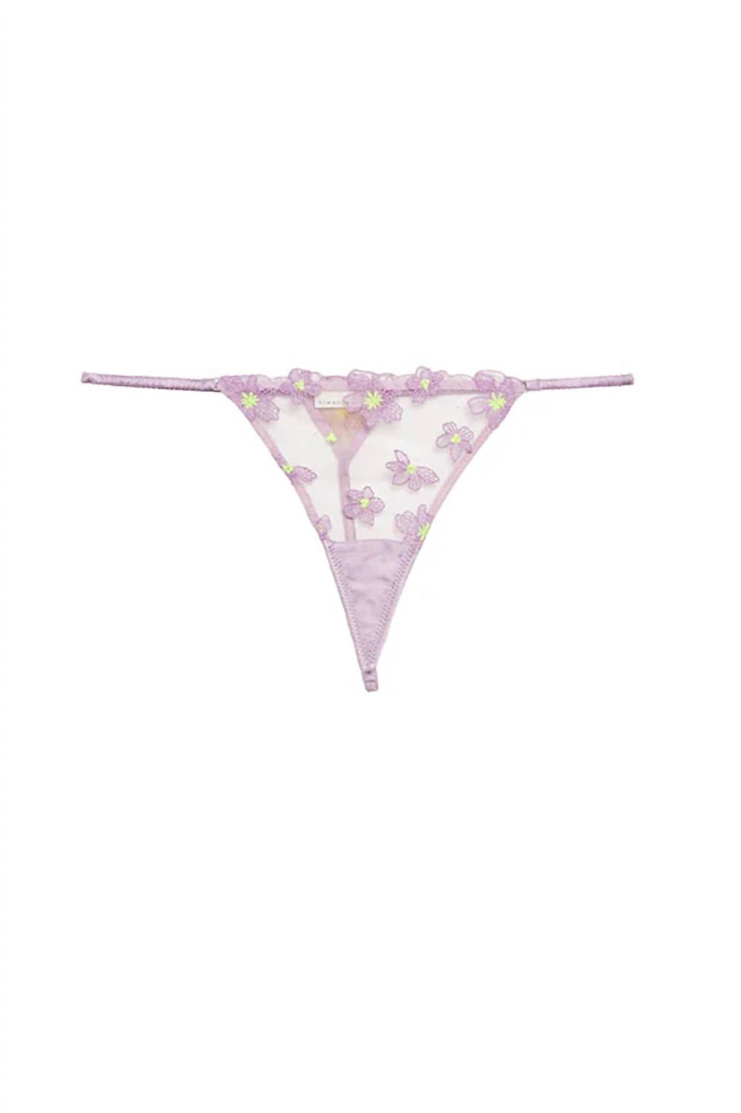 Fleur Du Mal - Petal Embroidery V String
