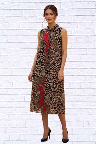 Diva Usa - Print Sleeveless Maxi Dress