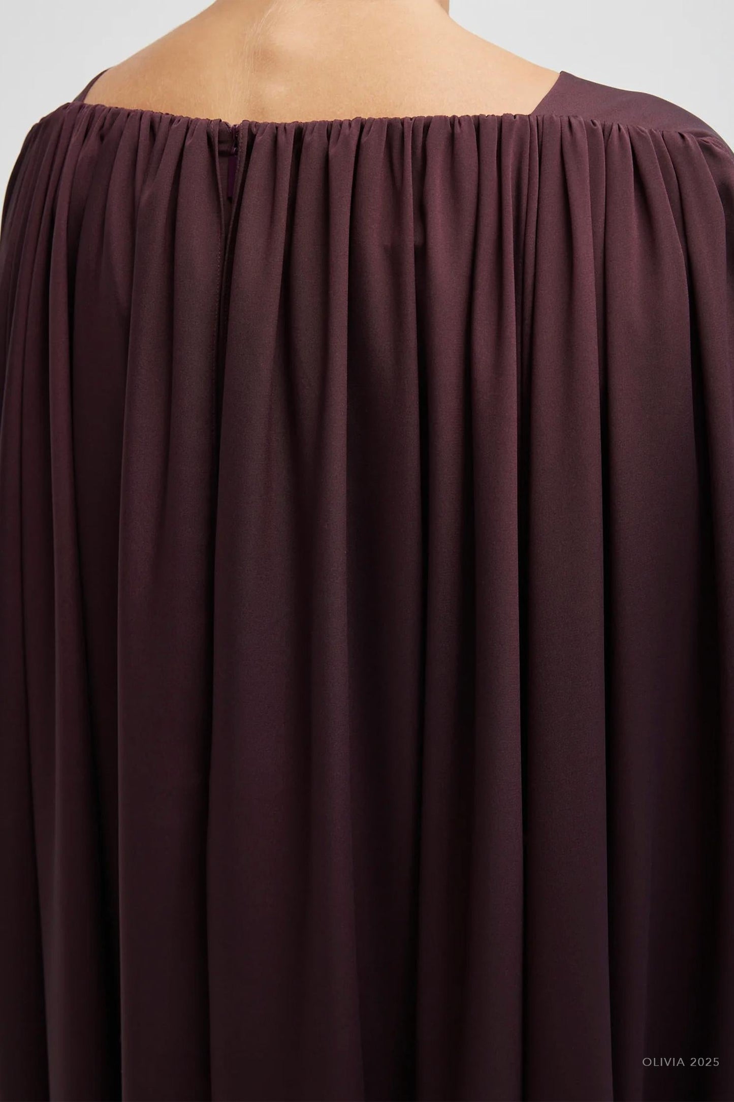 Tibi - Stretch Wide Neck Cape Dress