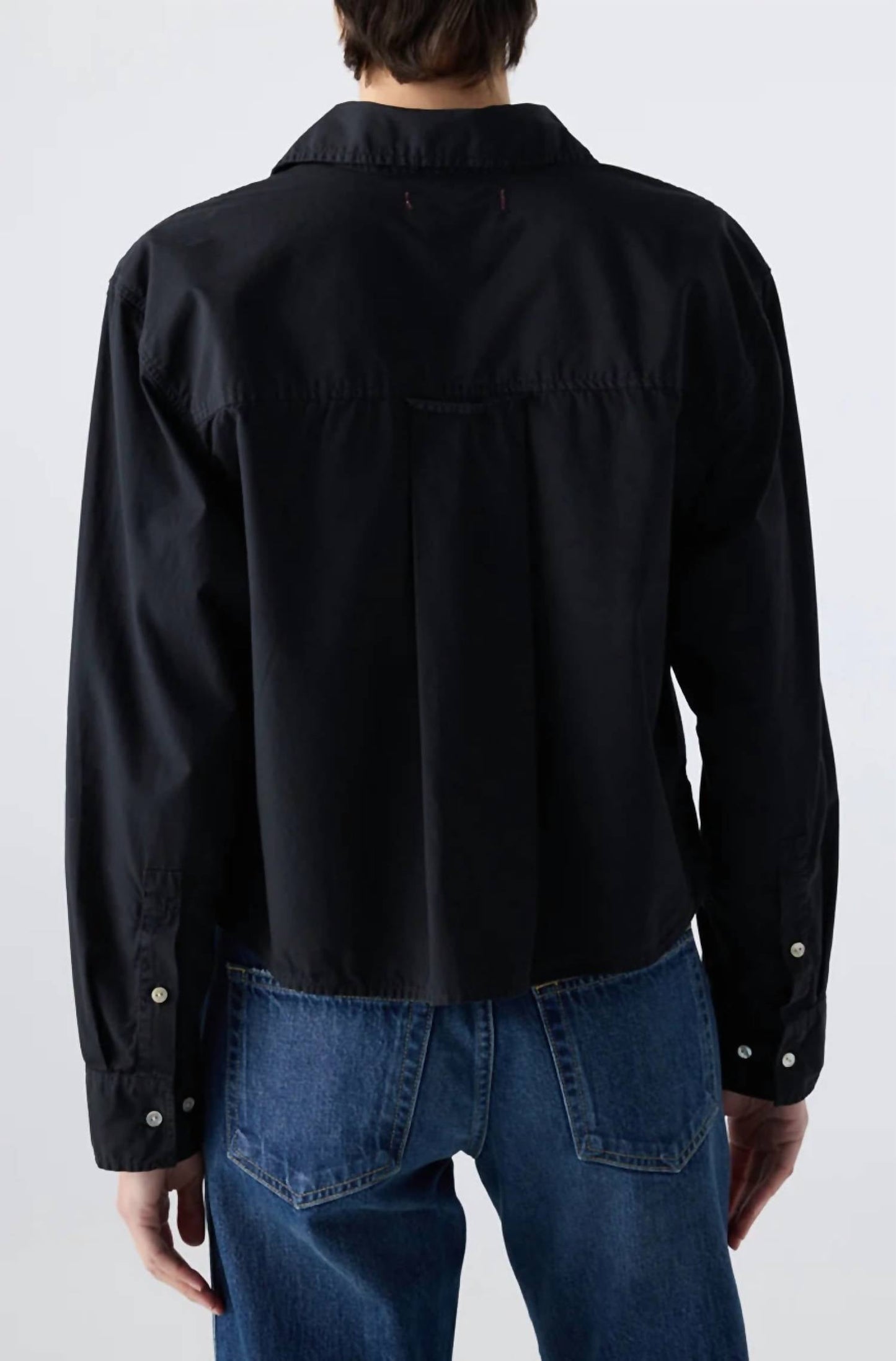 Amo - Ruth Crop Button Down Shirt