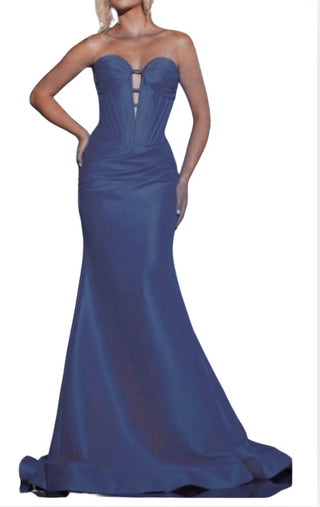 Jovani - Vestido sem alças com decote coração