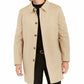 Tallia - Men's Slim Fit Faux Fur Lined Raincoat Jacket