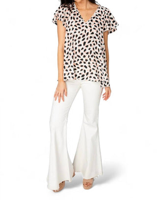 Buddylove - Blusa AVRIL com mangas bufantes e decote em V