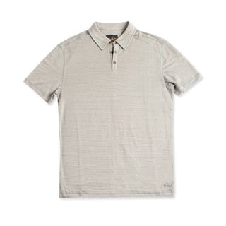 Neste dia - Camisa polo listrada de linho