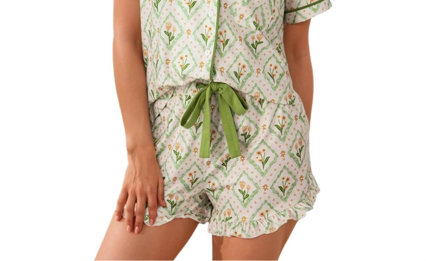 La Society - Floral Shorts Pajamas Set