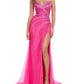 Ashleylauren - Press On Stones Sweetheart Neckline Gown
