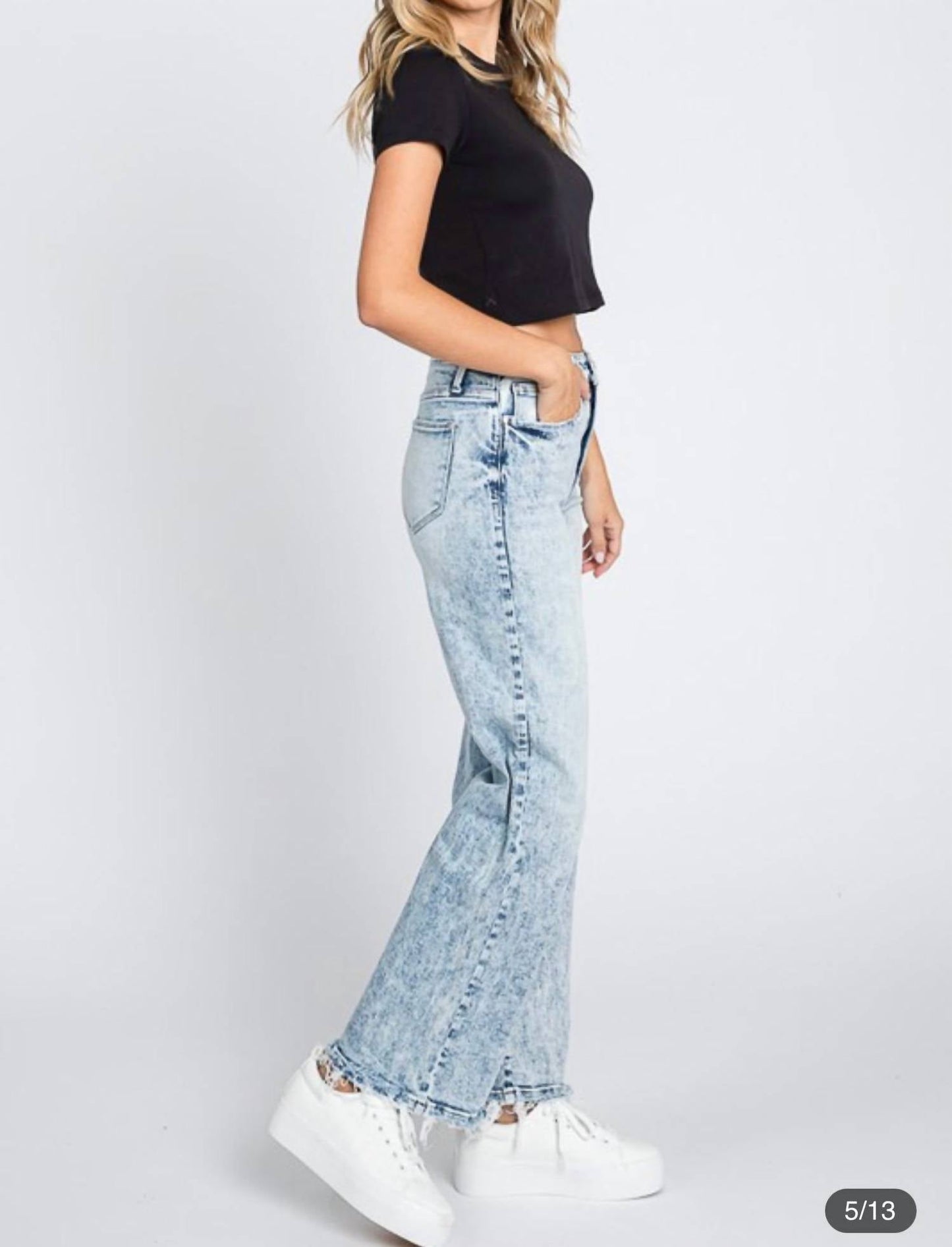 Petra153 - Super High Rise Stretch Straight Jeans