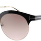 Tom Ford Sunglasses - Angela Round Metal Sunglasses with Brown Graident Lens