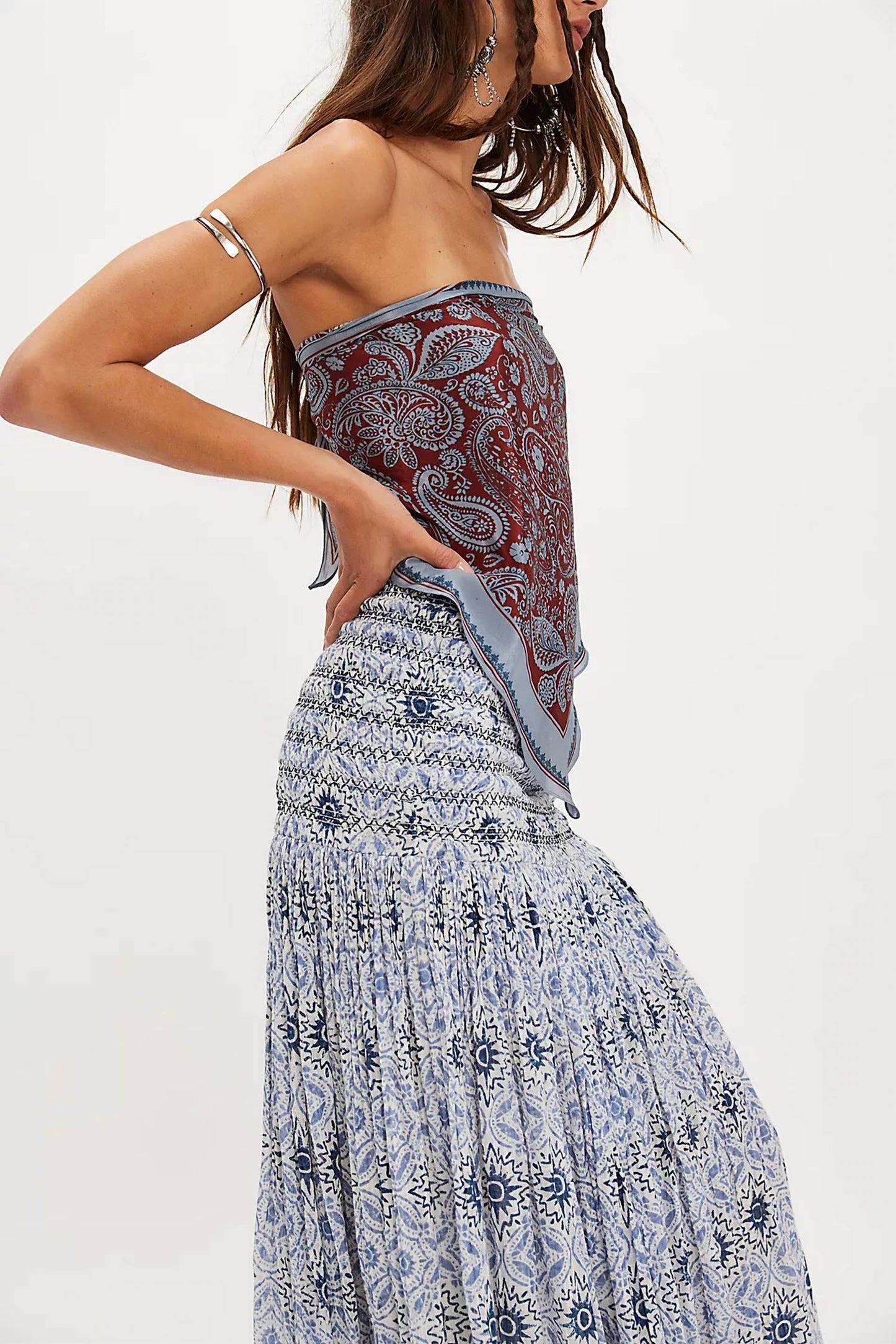 Free People - Ravenna Printed Maxi Skirt
