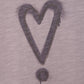 On This Day - Exclamation Heart Graphic Short Sleeve Knit Tee